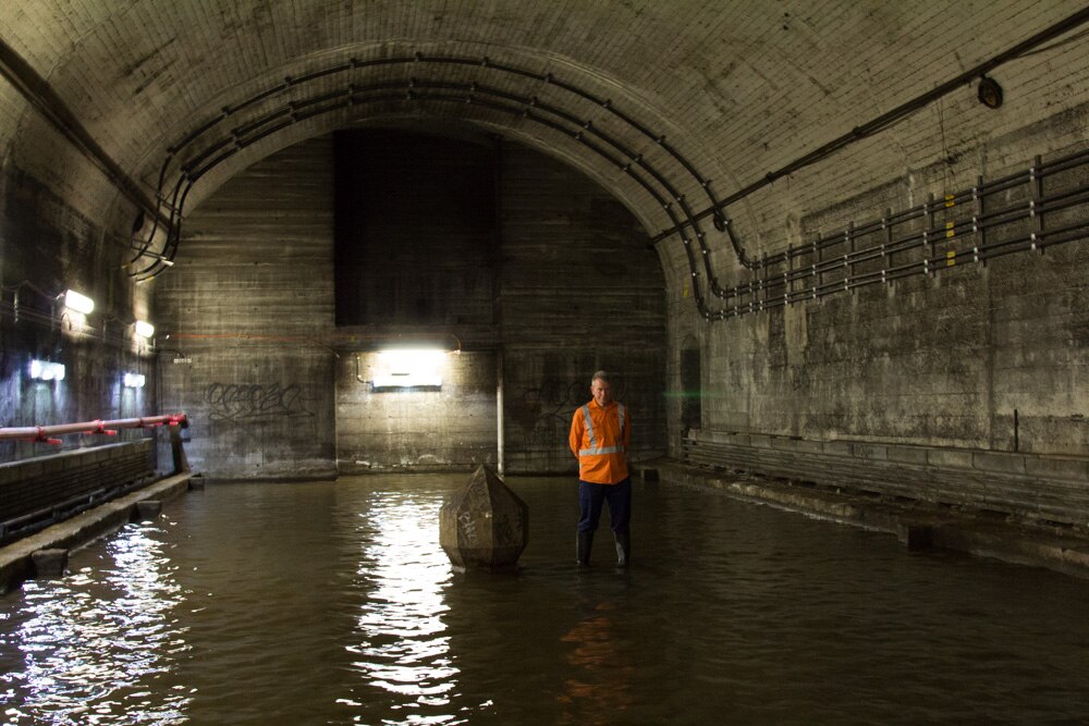 Inside the disused tunnels of St James Station in Sydney ABC News