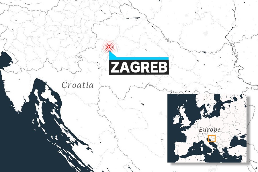 Zagreb On World Map Coronavirus lockdown in Croatia's capital of Zagreb hampered by