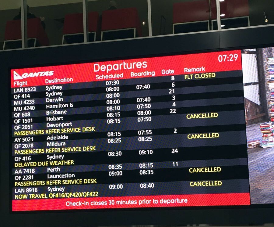 Fog affecting flights at Melbourne Airport ABC News