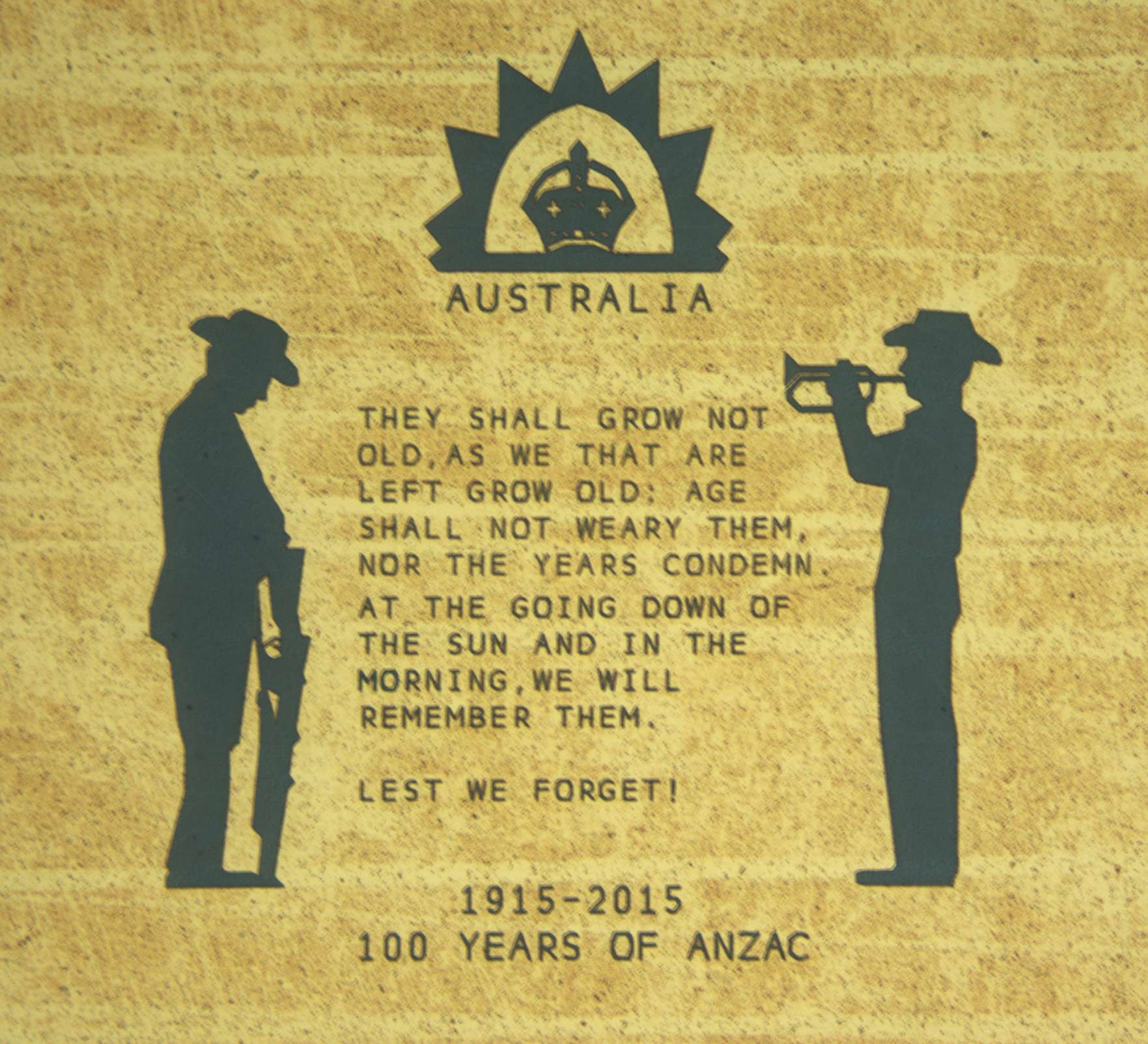 Anzac Day The Ode of Remembrance is taken from the