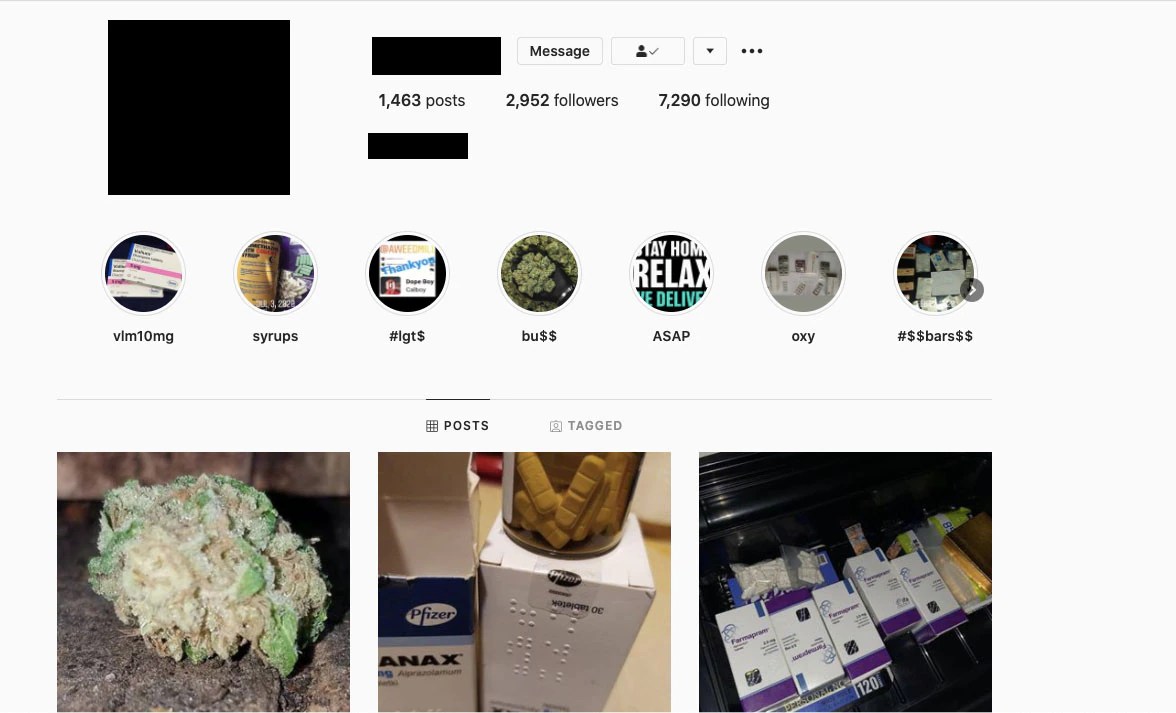 Social media has provided a new marketplace for drugs and police are