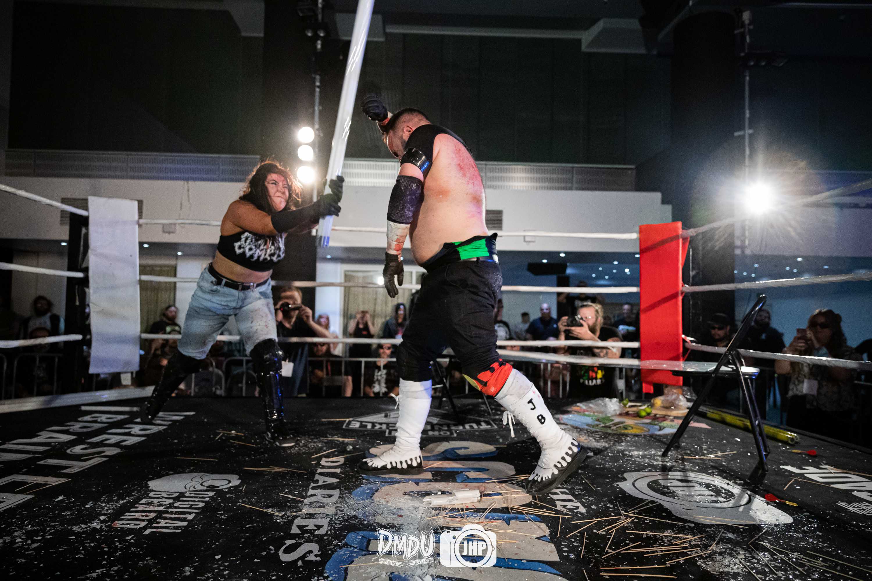 Deathmatch wrestling doesn't care who you are — but you better be