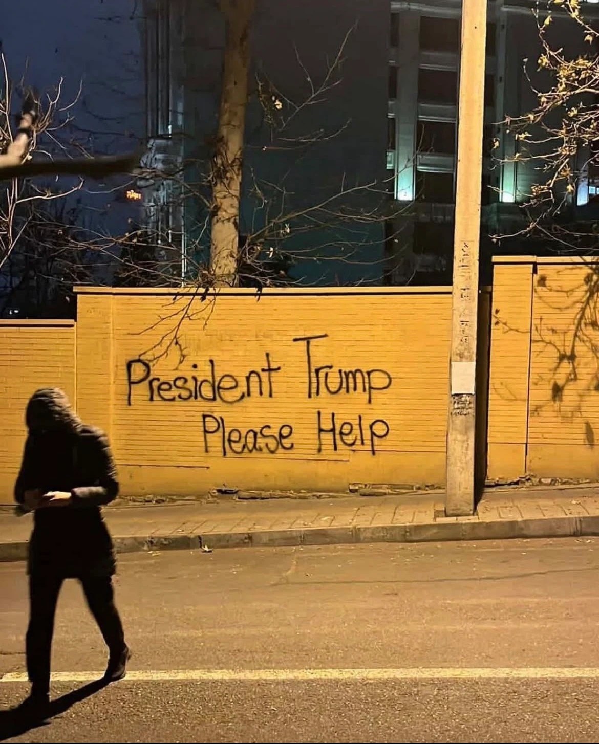 As Donald Trump weighs up actions, Iranians send the US a message to ‘please help’