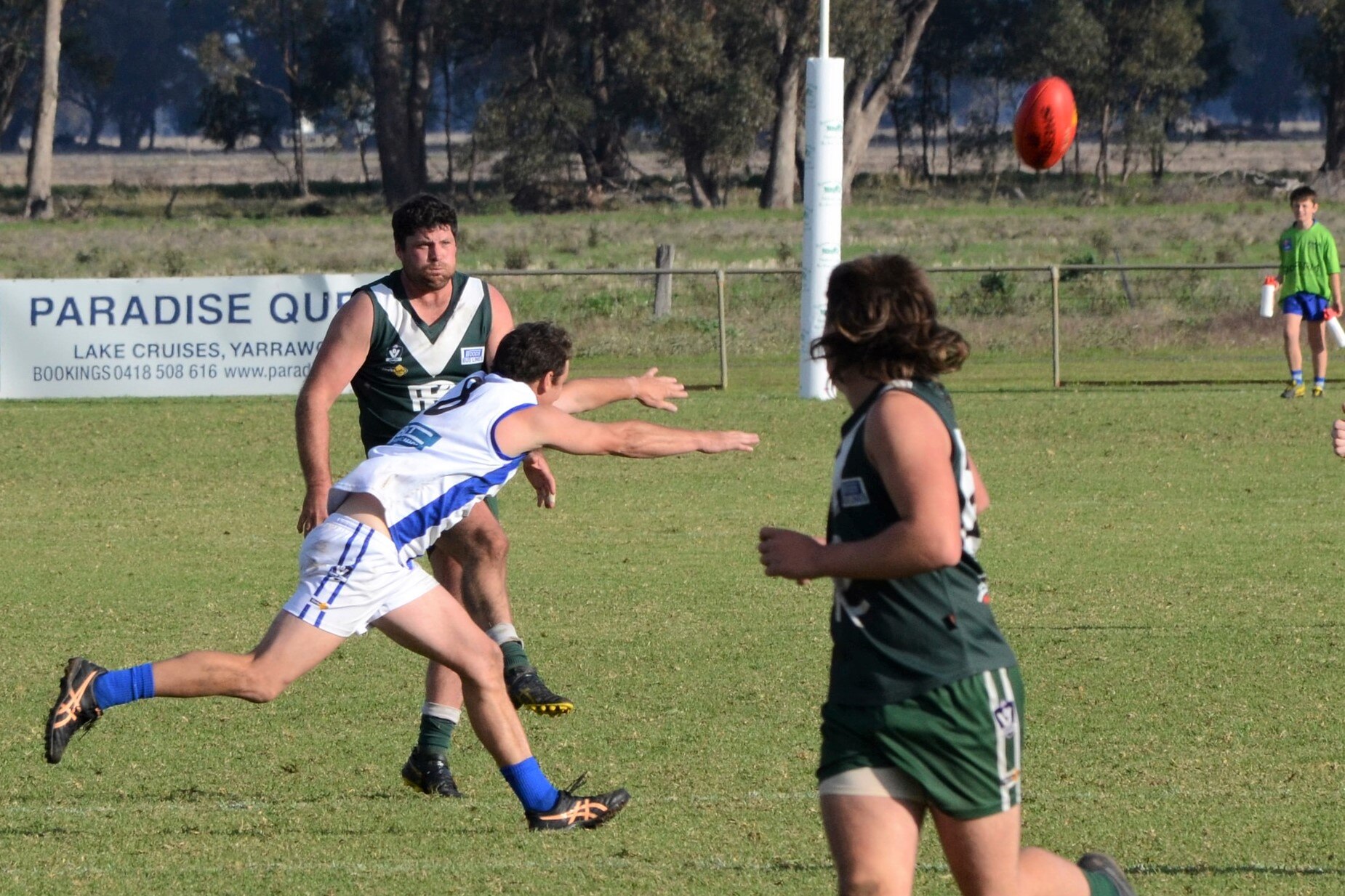 Port Fairy and Rennie football players kick 1,000th goal on same