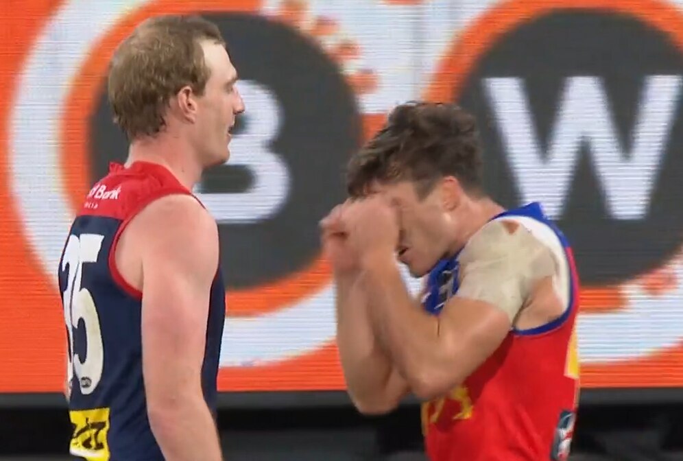 Brisbane Lion Noah Answerth mocks Harrison Petty over AFL crying incident