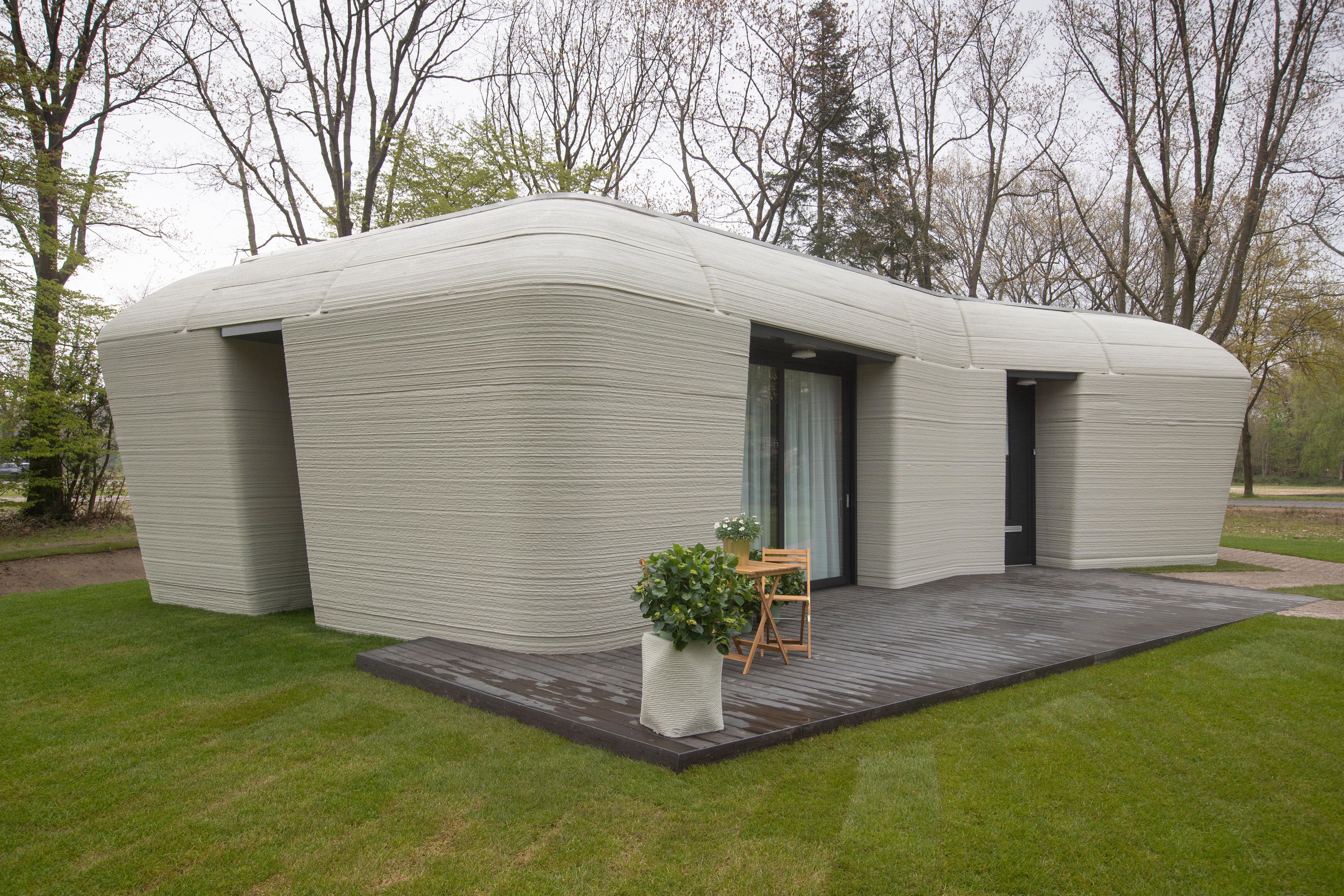 Netherlands unveils home 3D printed with concrete, and it