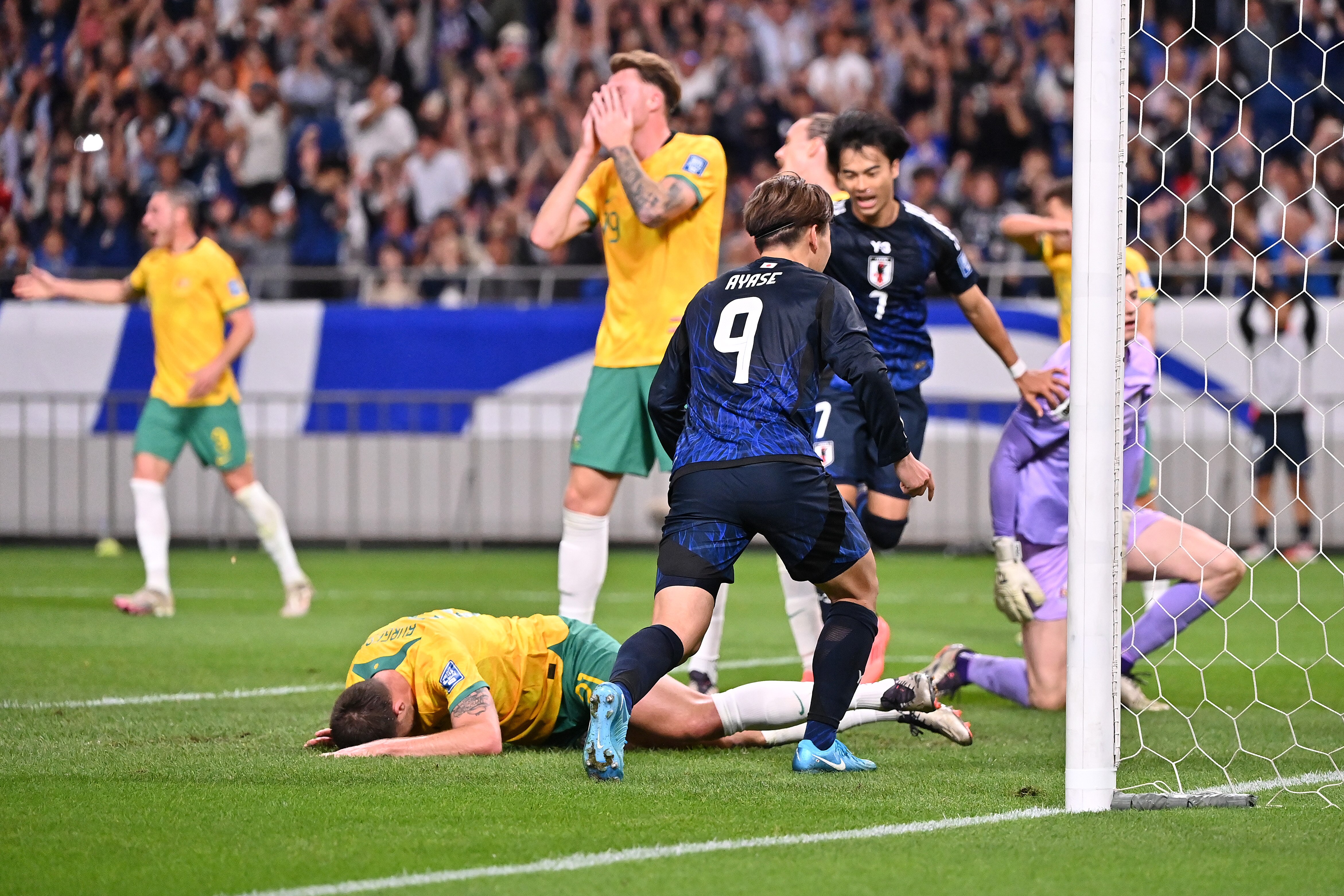 Late own goal sees Socceroos battle to 1-1 draw against Japan in Saitama