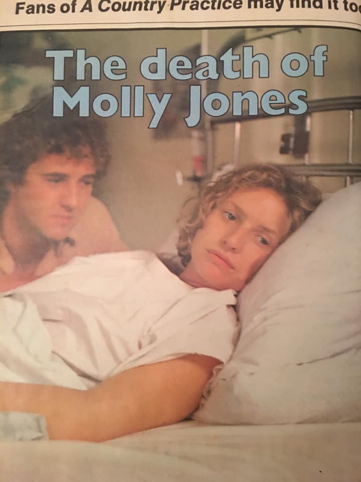 Molly's death scene on A Country Practice is iconic. Anne Tenney and