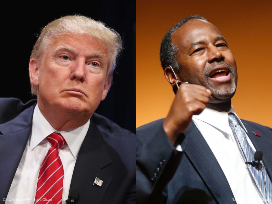 Ben Carson overtakes Donald Trump as Republican frontrunner in early