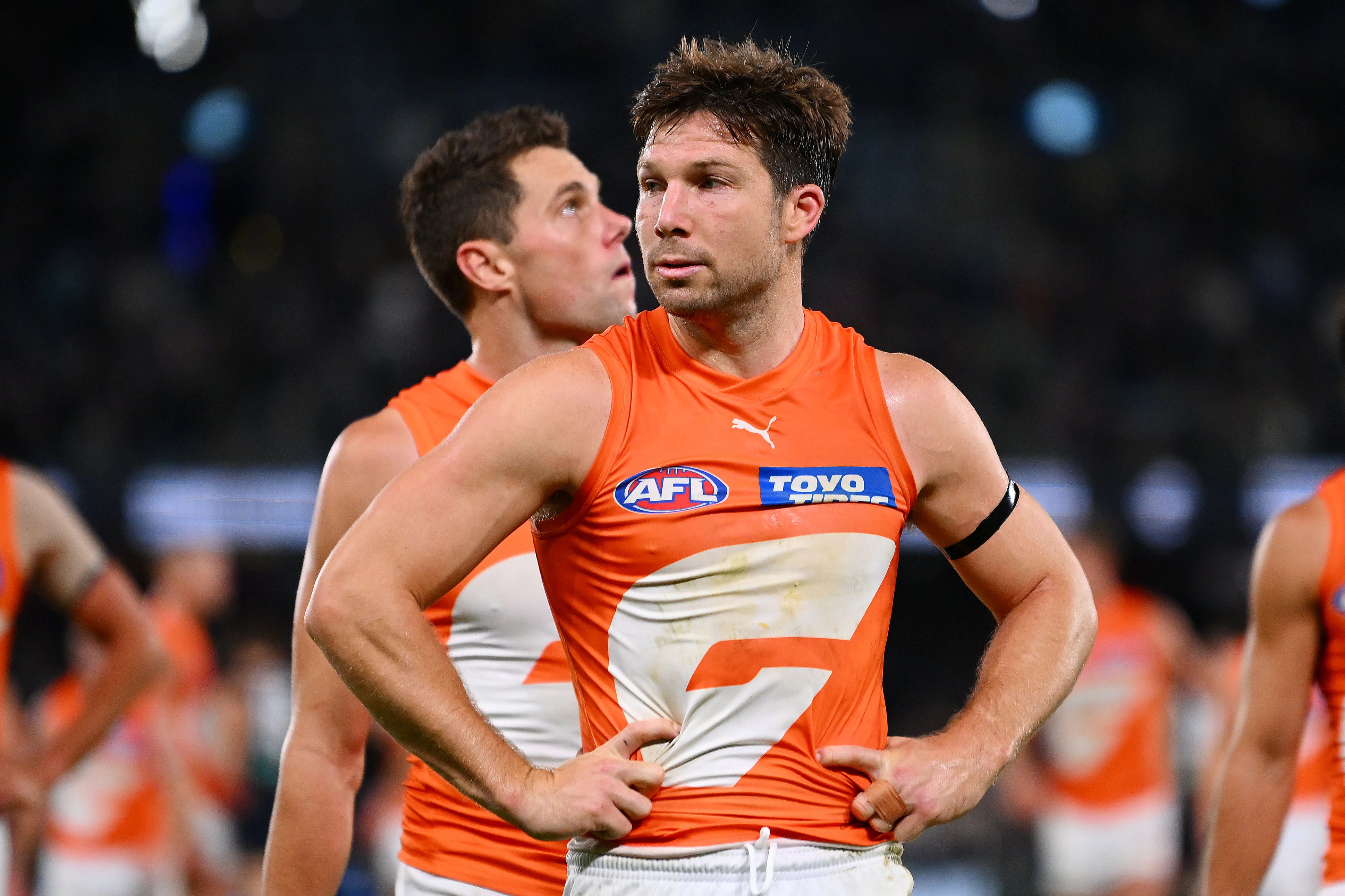 GWS coach Adam Kingsley defends captain Toby Greene over high contact