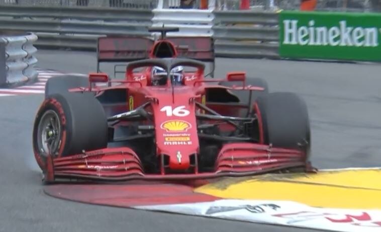'crazy end' as monaco qualifying ends in charles leclerc crash, daniel ricciardo 12th. Agn1di8ph Wuwm