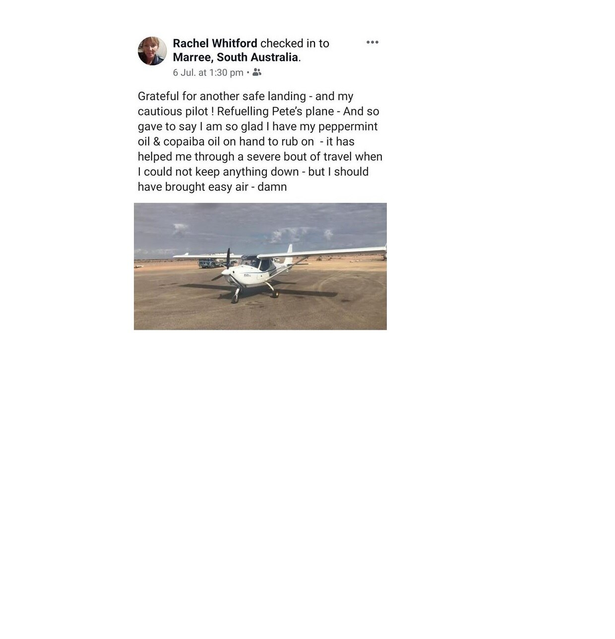 Plane crash victim posted on social media hours before death near Leigh Creek ABC News
