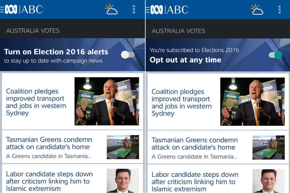 Election news Get breaking alerts from ABC News so you don't miss a