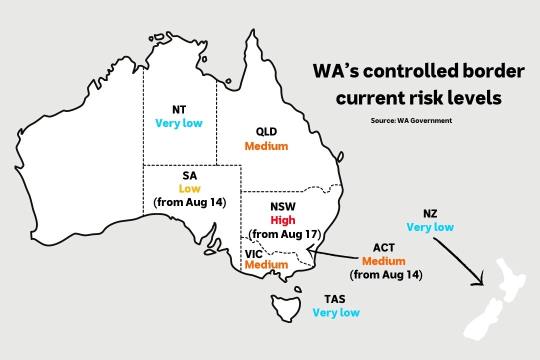 Sa Nsw Border Map Nsw Travellers Entering Wa Must Show Proof Of Covid-19 Vaccination Under Tighter Border Rules - Abc News