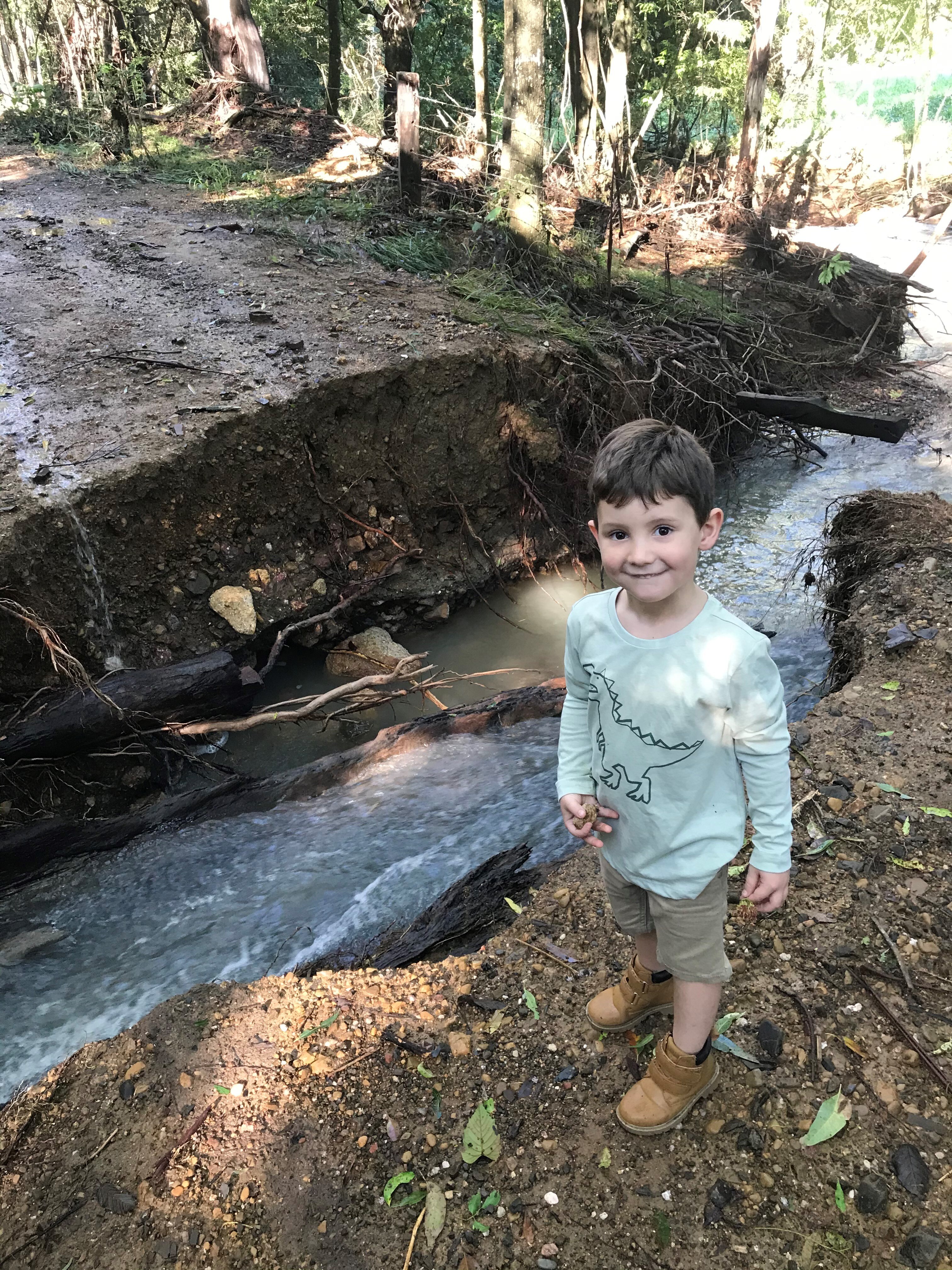 Flood traps family of five who hike to safety after days isolated at