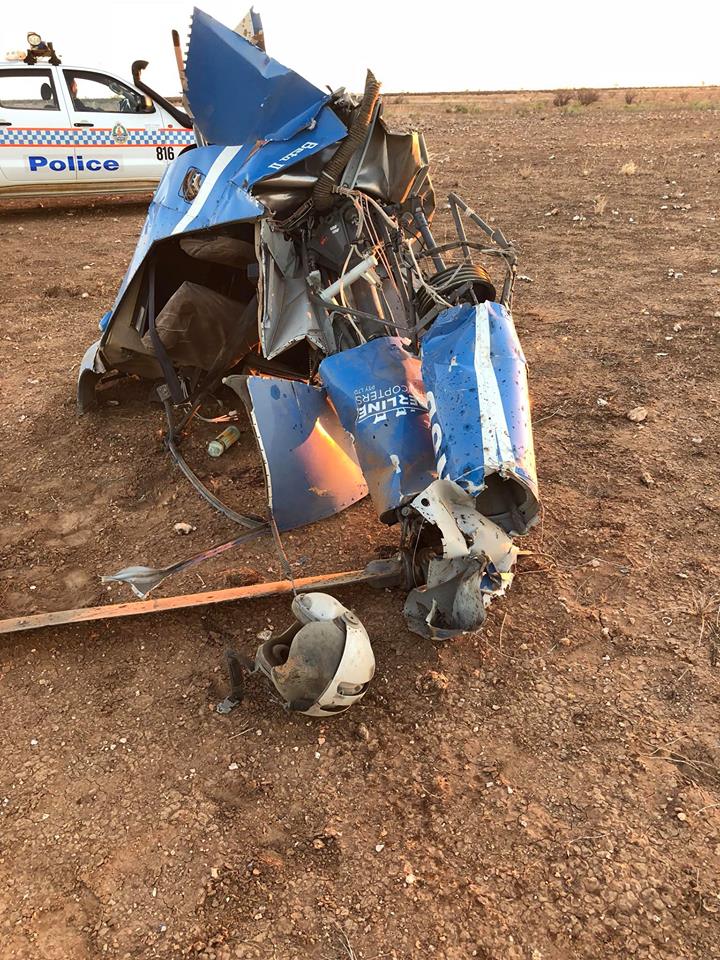 Helicopter pilot lucky to be alive after serious crash near NTQld