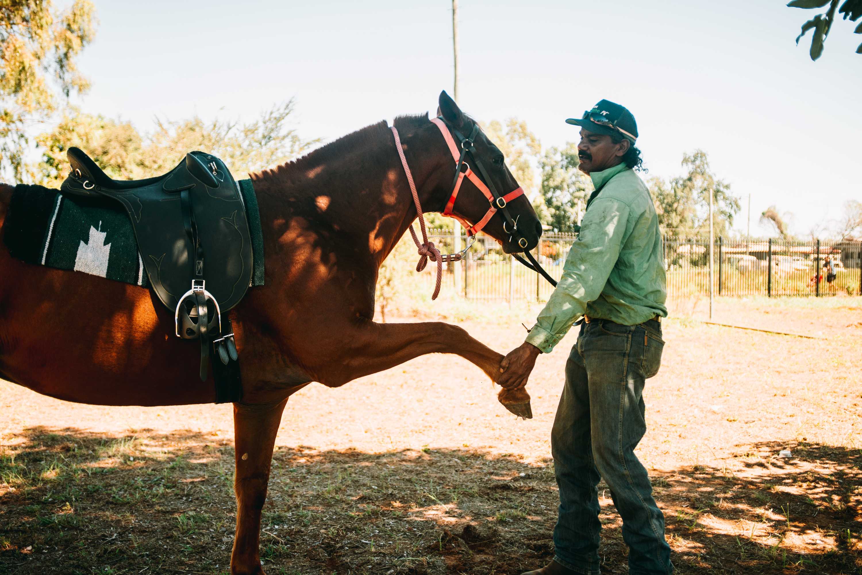 Remote Aboriginal school launches horsemanship program to reengage