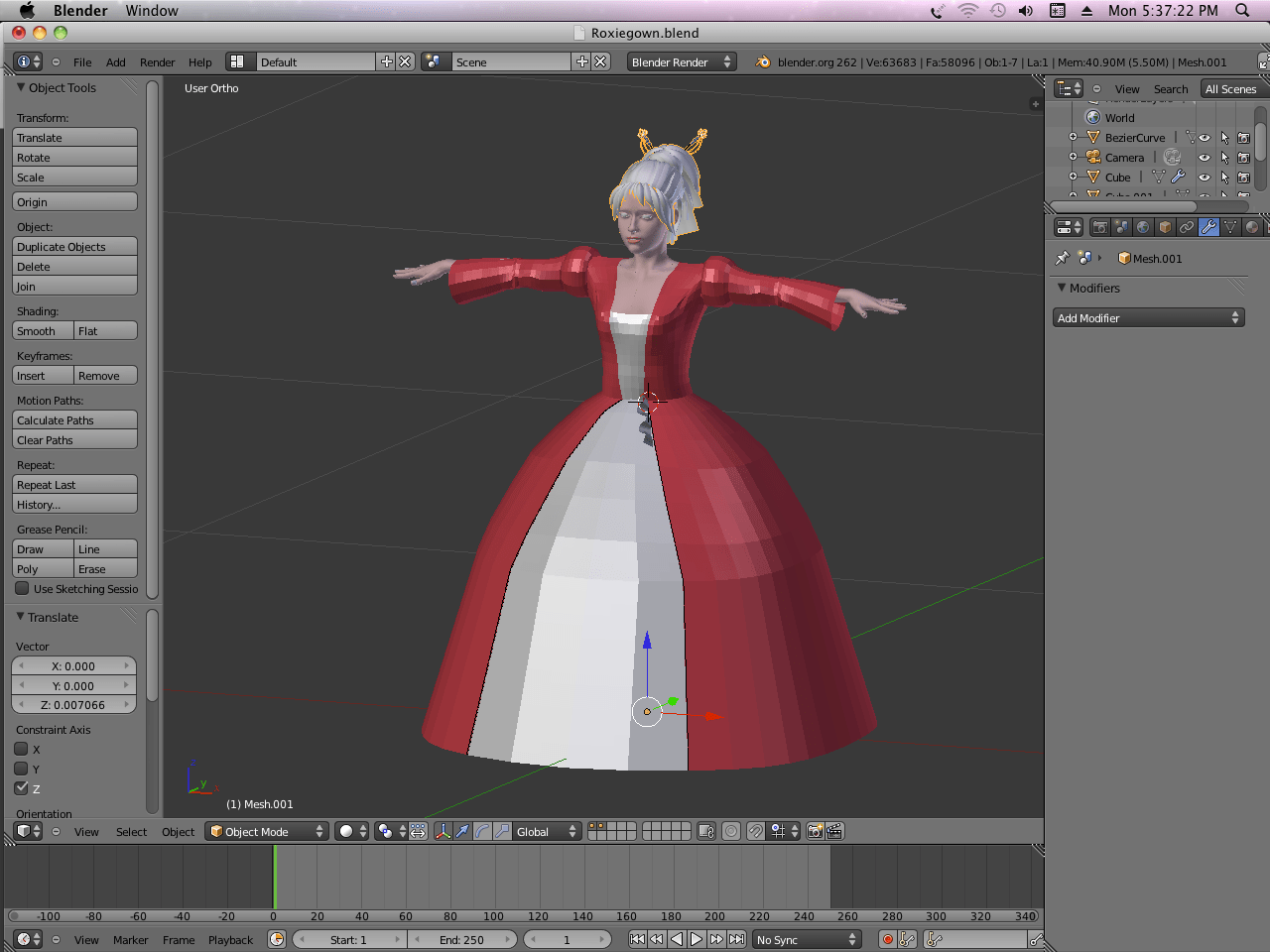 Making a Ruffle Dress in Blender Renderosity