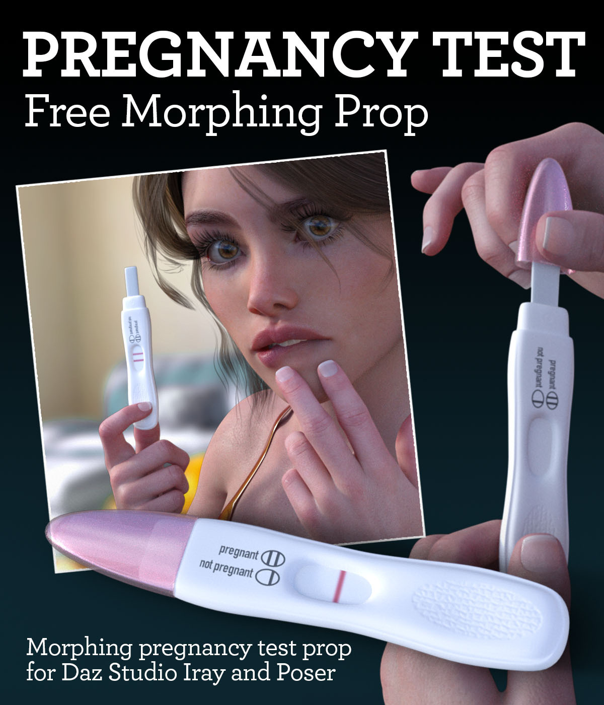 Pregnancy Test morphing prop