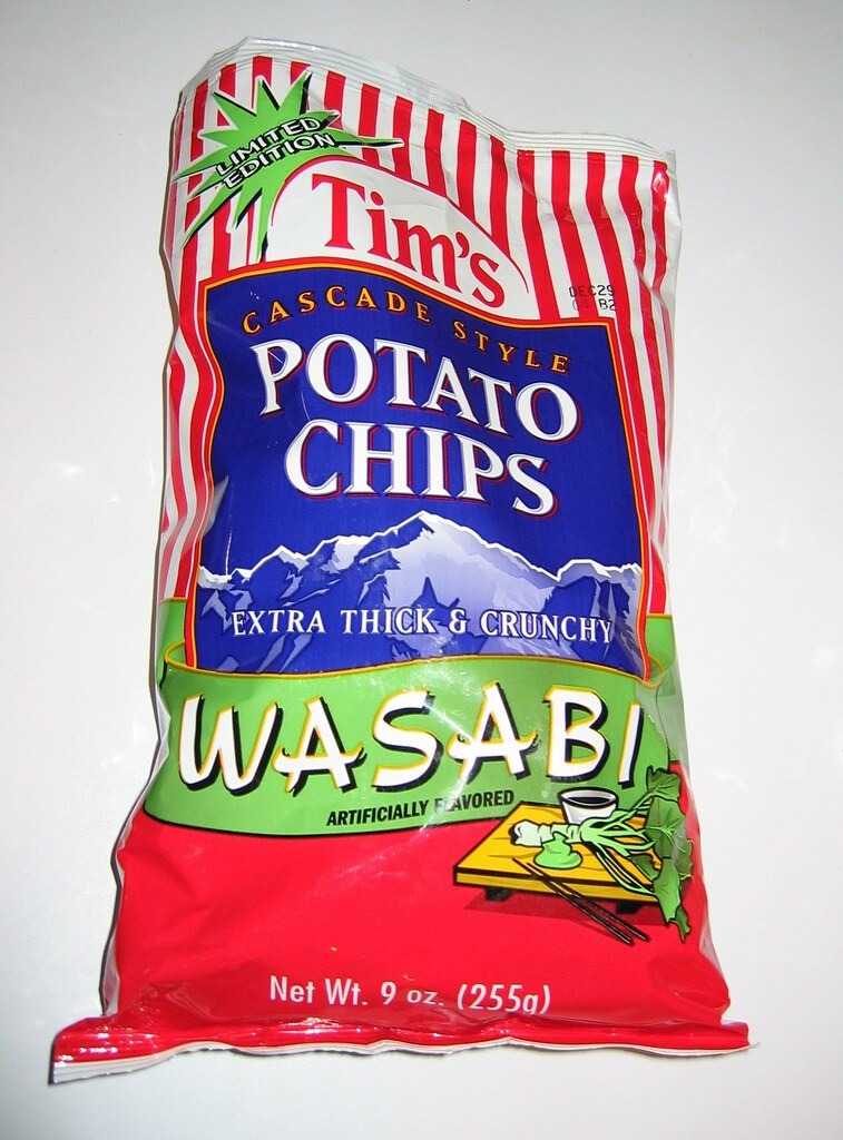 Tim's Cascade Wasabiflavored potato chips Yum! (photo Se… Flickr