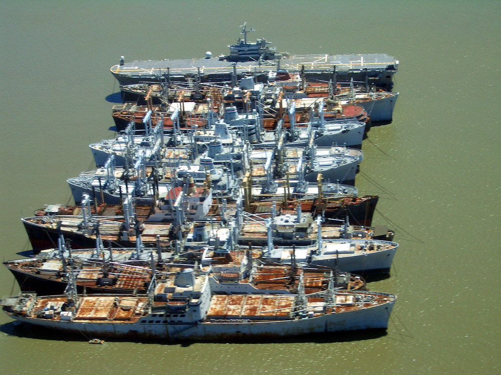 Mothball fleet, Suisun Bay, California a photo on Flickriver