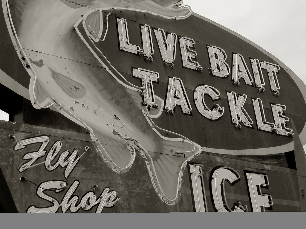 Bait and Tackle Shop A great sign in Hayward, WI 2005. James Flickr