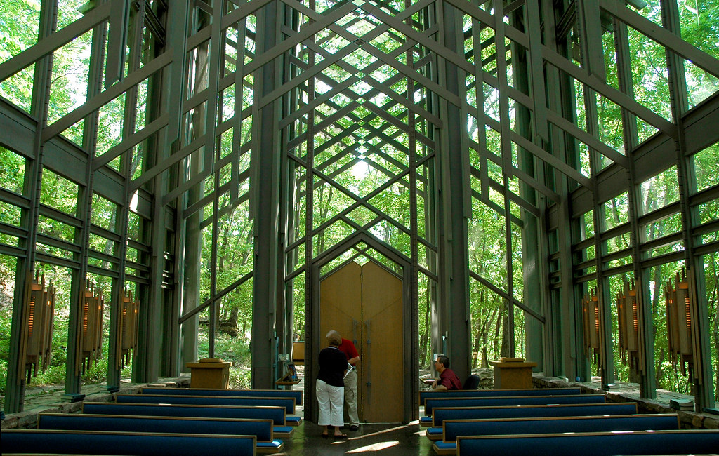 Thorncrown Chapel Interior I believe Fay Jones must have h… Flickr