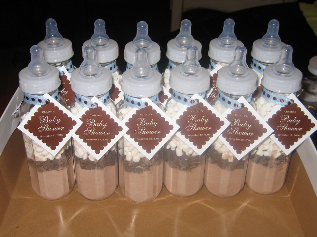 C's baby shower favors Hot cocoa mix in baby bottles Flickr