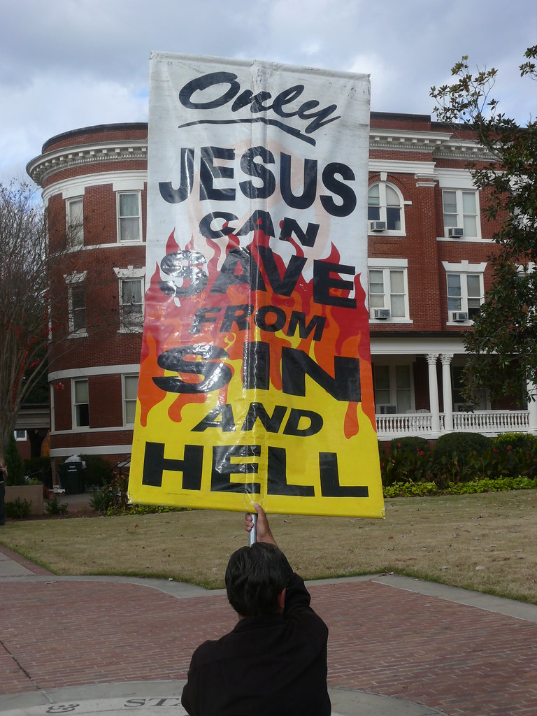 Friendly Campus Preacher Brother Jed Smock visits GCSU, Th… Flickr