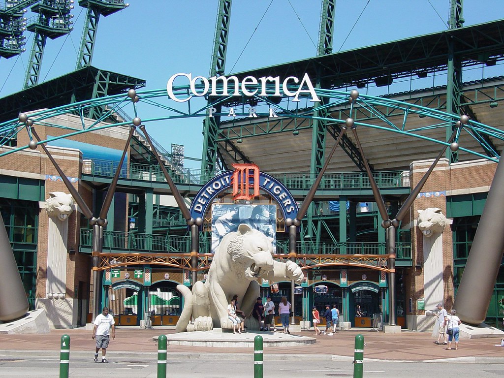 Comerica Park Main Entrance The entrance to Comerica is pr… Flickr