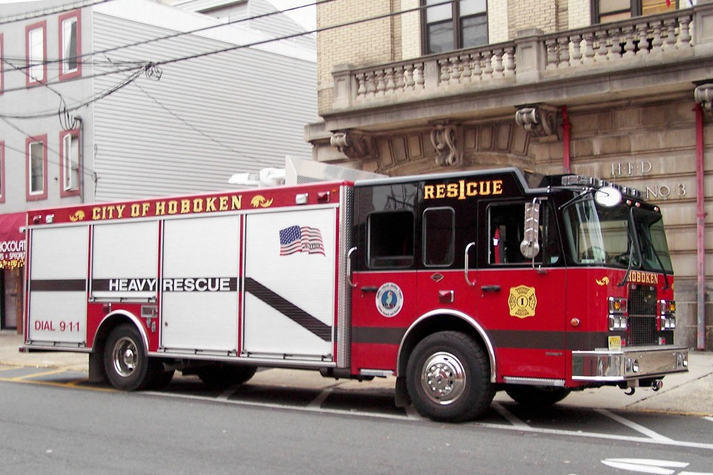 Hoboken Fire Department Rescue 1 Outside Fire Headquarte… Flickr