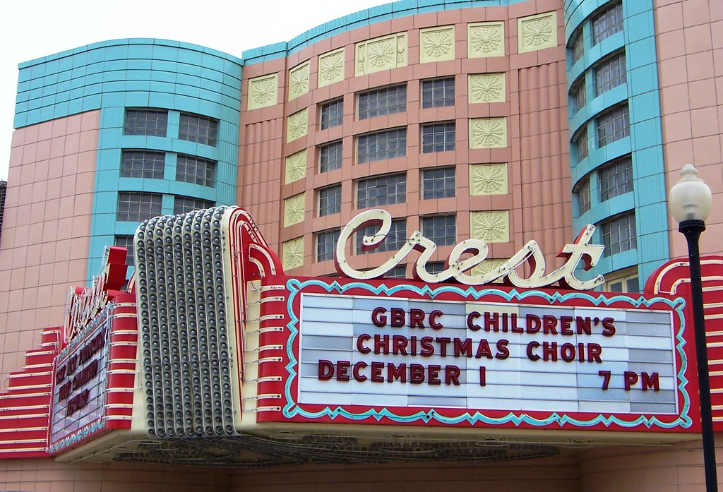 Great Bend KS Crest Theater marquee On the National Regist… Flickr