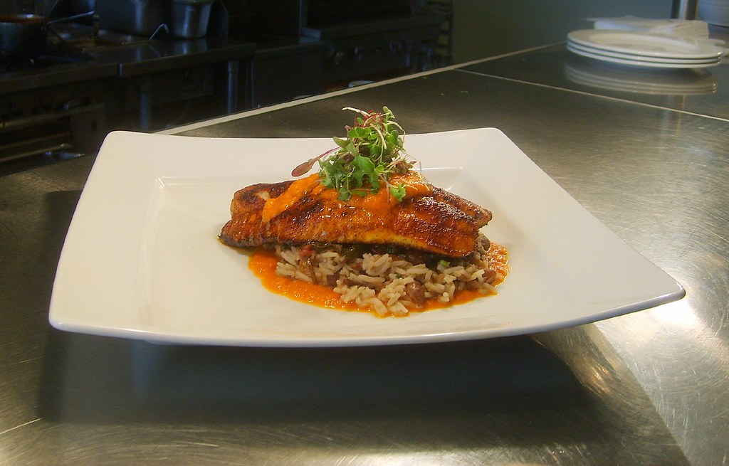 Blackened Catfish with Smoky Red Beans and Rice For yester… Flickr