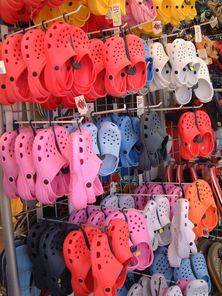 Crocs Get your crocs 'ere! There were fake crocs everywher… Flickr