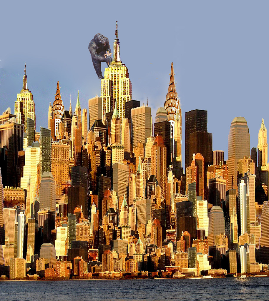Big Big City Kong New York was glowing across the river, b… Flickr