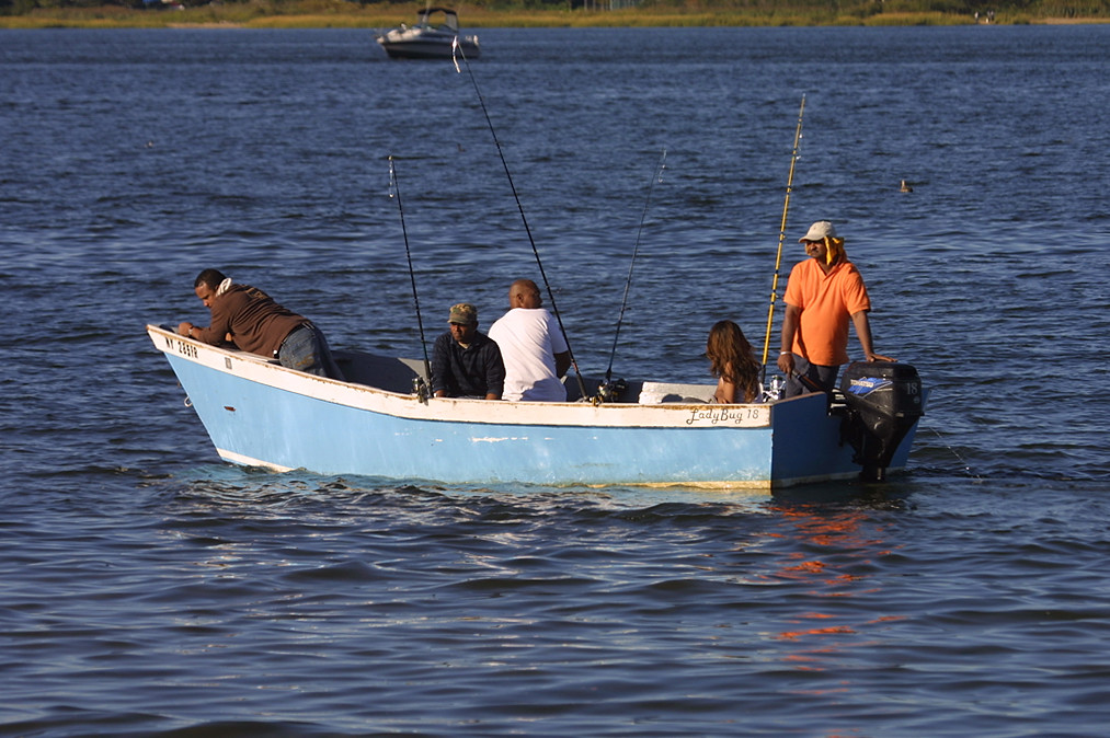 Fishing on Jamaica Bay, Salt Marsh, Queens, New York, USA.… Flickr