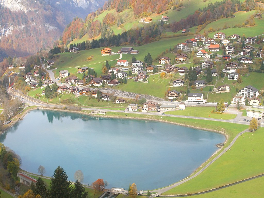 Swiss River / 300 Large Piece Puzzle For Adults Swiss River Village