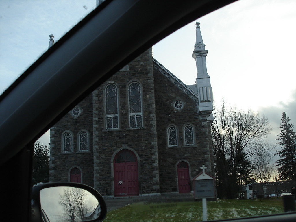 church in Fassett, Quebec and an awesome shot of my passen… Flickr