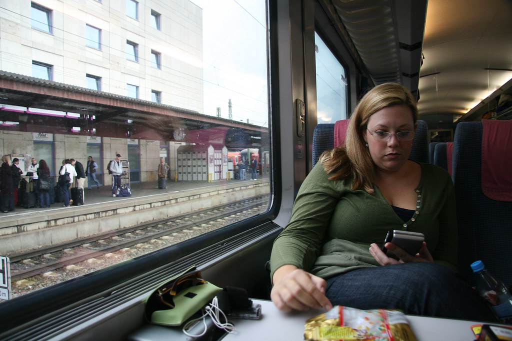 Reading on train Somewhere between Heidelberg and Munich Chad Miller Flickr