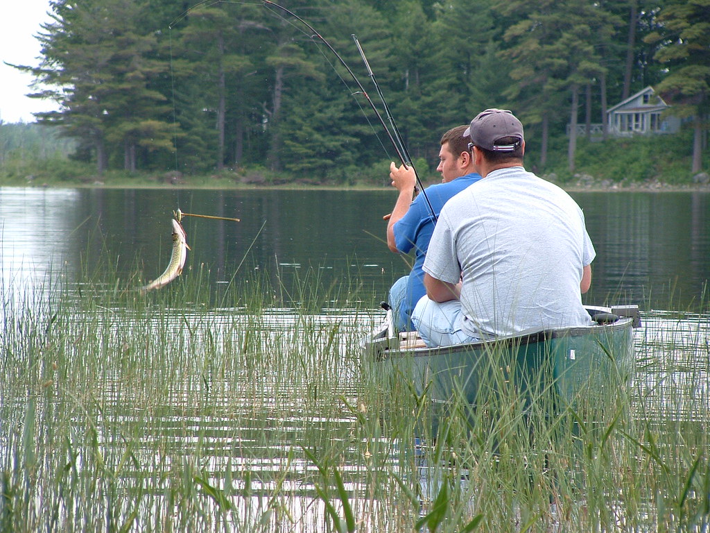 Chemo Pond Will Devore (front) and I, catching pickerel at… Flickr