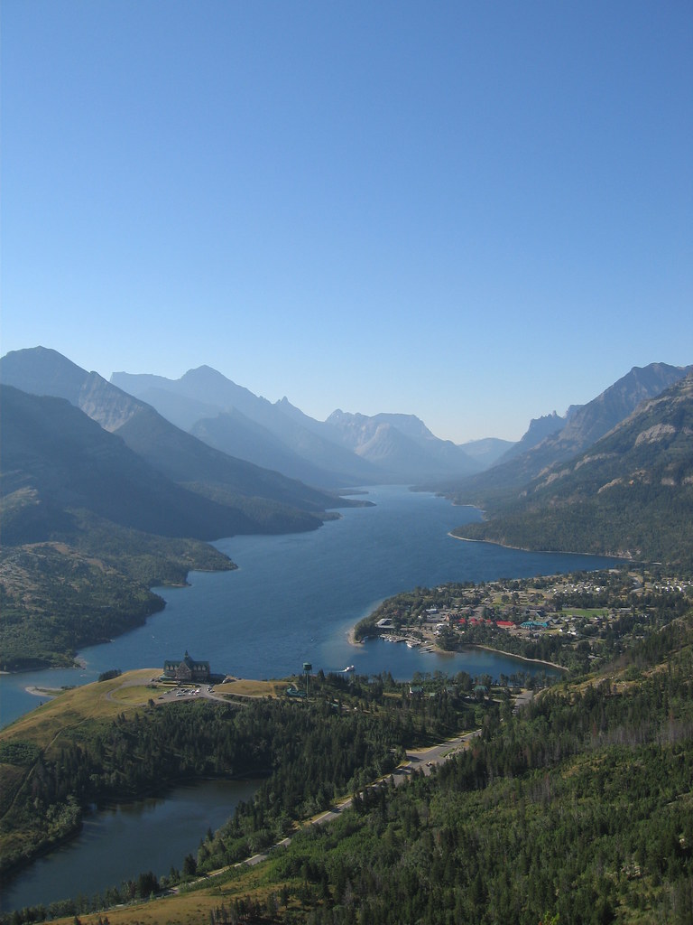 Waterton Lakes from Crandell Mountain mark goble Flickr