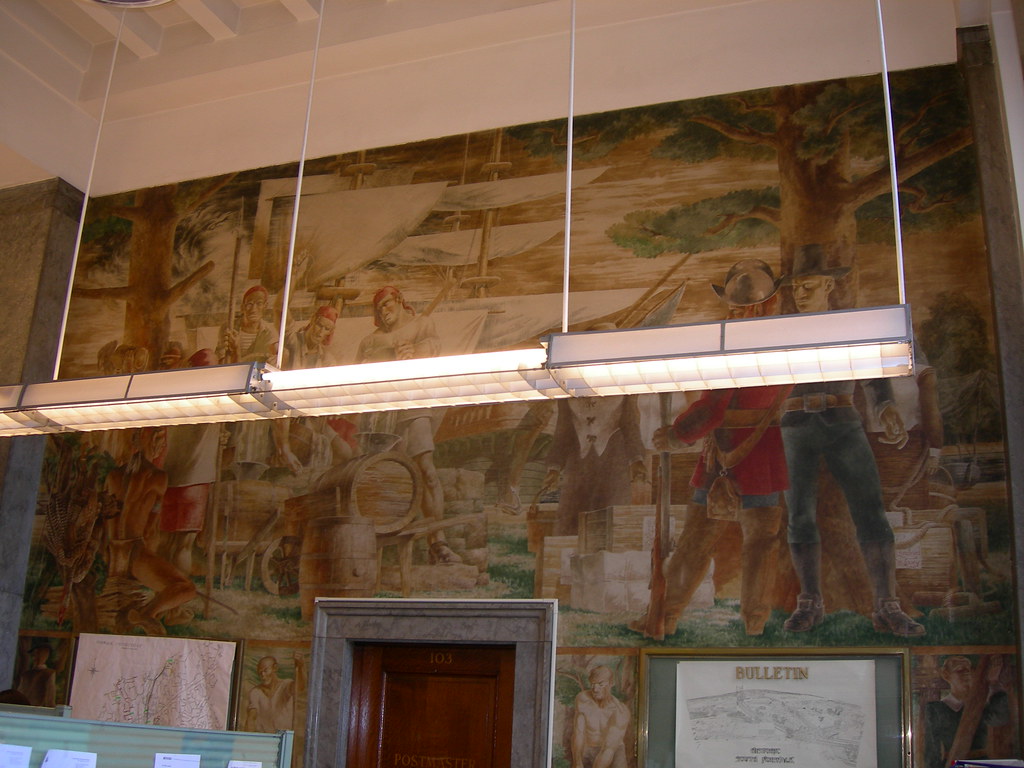 Norwalk, Connecticut Post Office Mural New Deal mural enti… Flickr