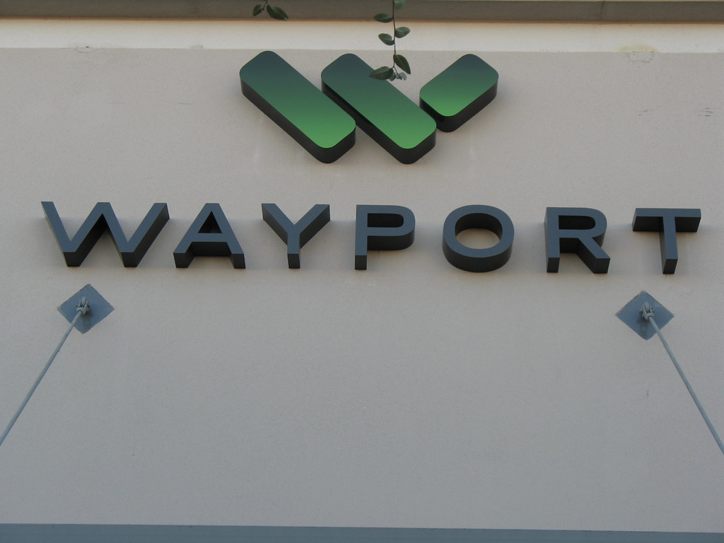 New Wayport Logo Logo outside the main Wayport HQ Alexi Kostibas
