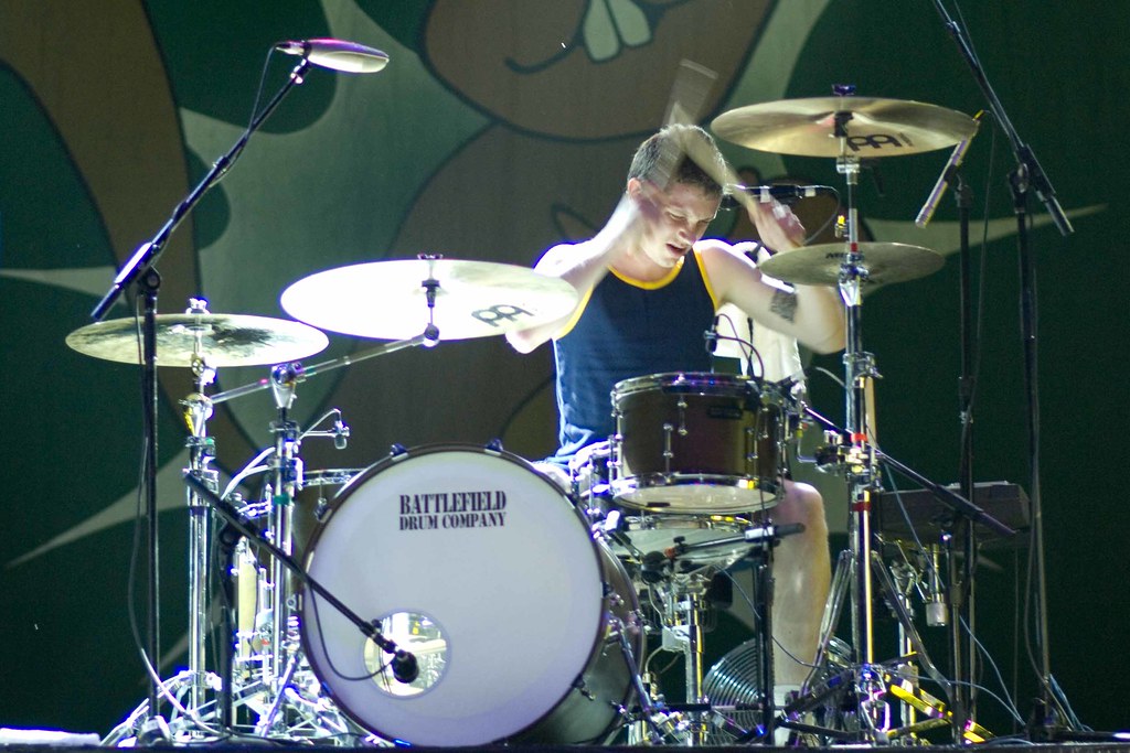 Drumming for Jesus Relient K at Creation Festival Tim Albertson