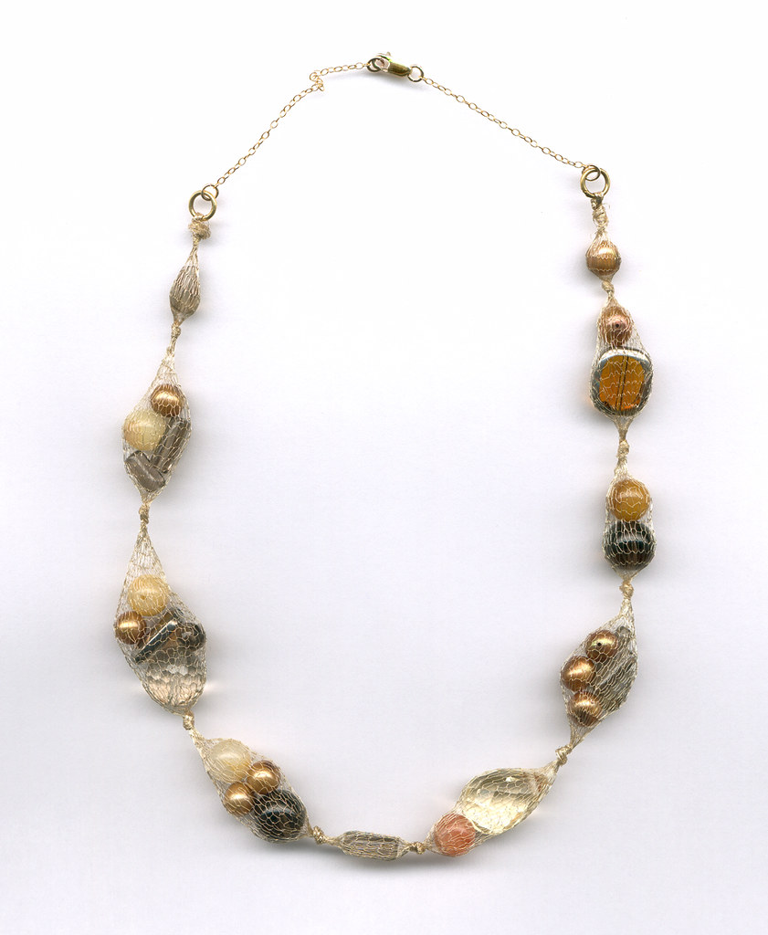 Onion Bag Necklace An experimental necklace made from fine… Flickr