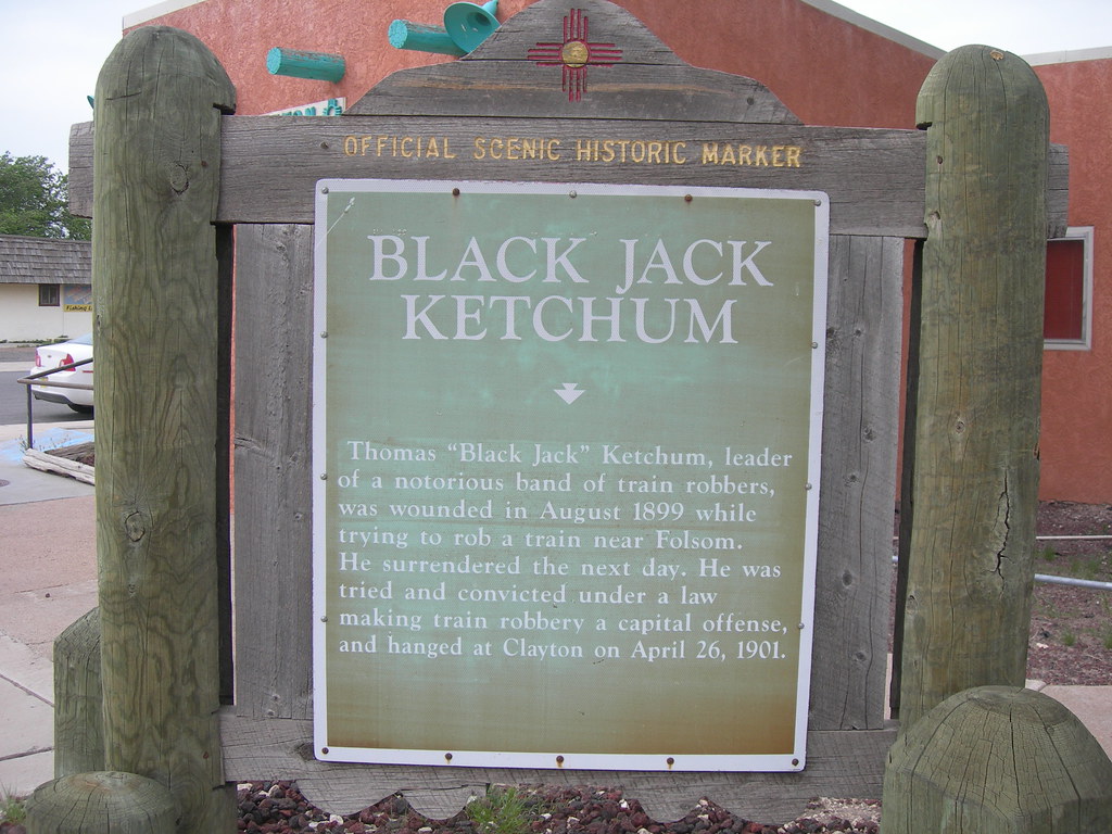 Black Jack Ketchum Historic Marker Clayton, New Mexico Jimmy