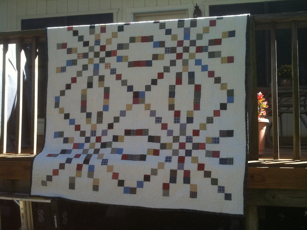 Grandpa's Shirts Memorial quilt Memorial quilt using a Gra… Flickr