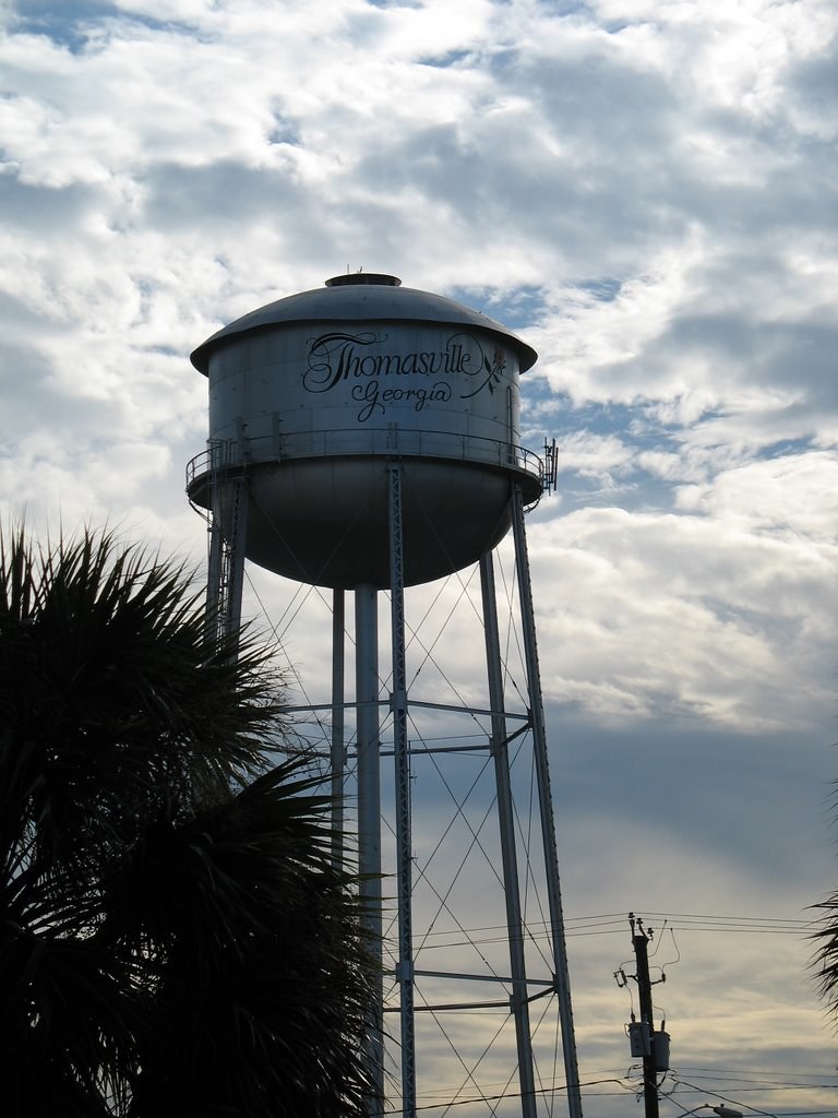Thomasville Water Tower View On White I know this is in Ge… Flickr