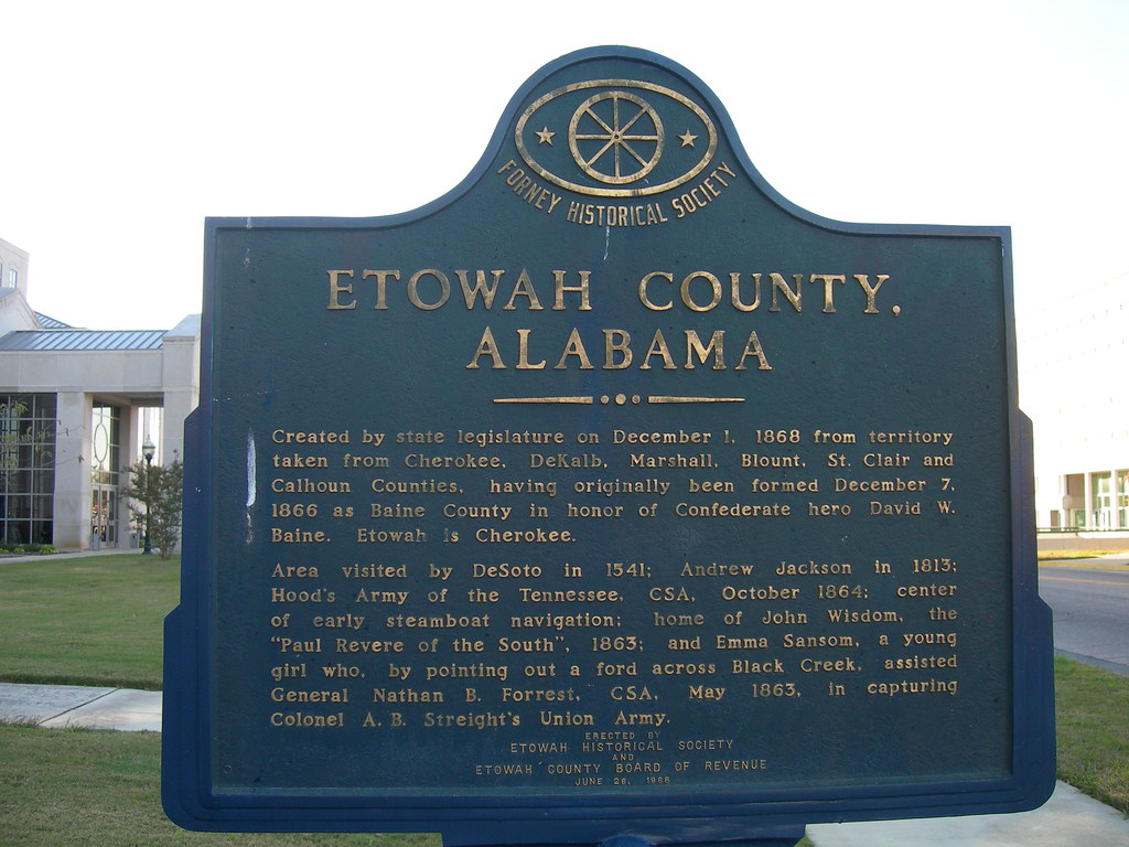 Etowah County Historic Marker Gadsden, Alabama Jimmy Emerson, DVM
