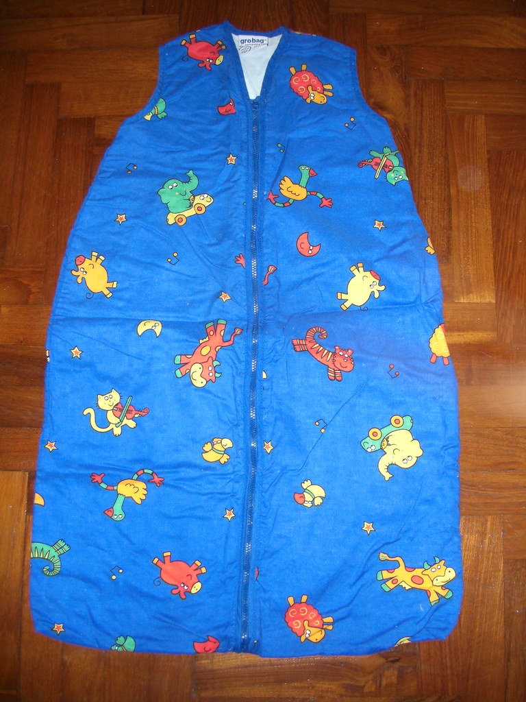 Bright Blue Baby Grobag bag (sleeping bag) from UK for 06… Flickr